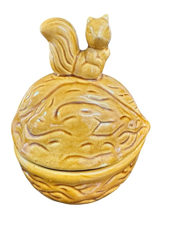 Other - Vintage Squirrel Cookie Jar MCM Squirrel Kitsch Squirrel Nut Dish
